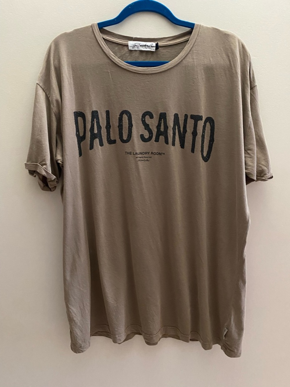 The Laundry Room Palo Santo Graphic Tee - Taupe with Black Print